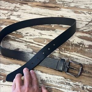 Beverly Hills Polo Club Black Leather Belt